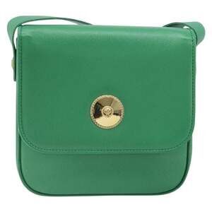MCM Leather Shoulder Bag Green